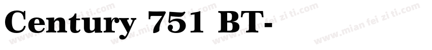 Century 751 BT字体转换